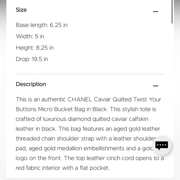 Authentic Chanel Micro medallion drawstring caviar bucket bag - Picture 13 of 13